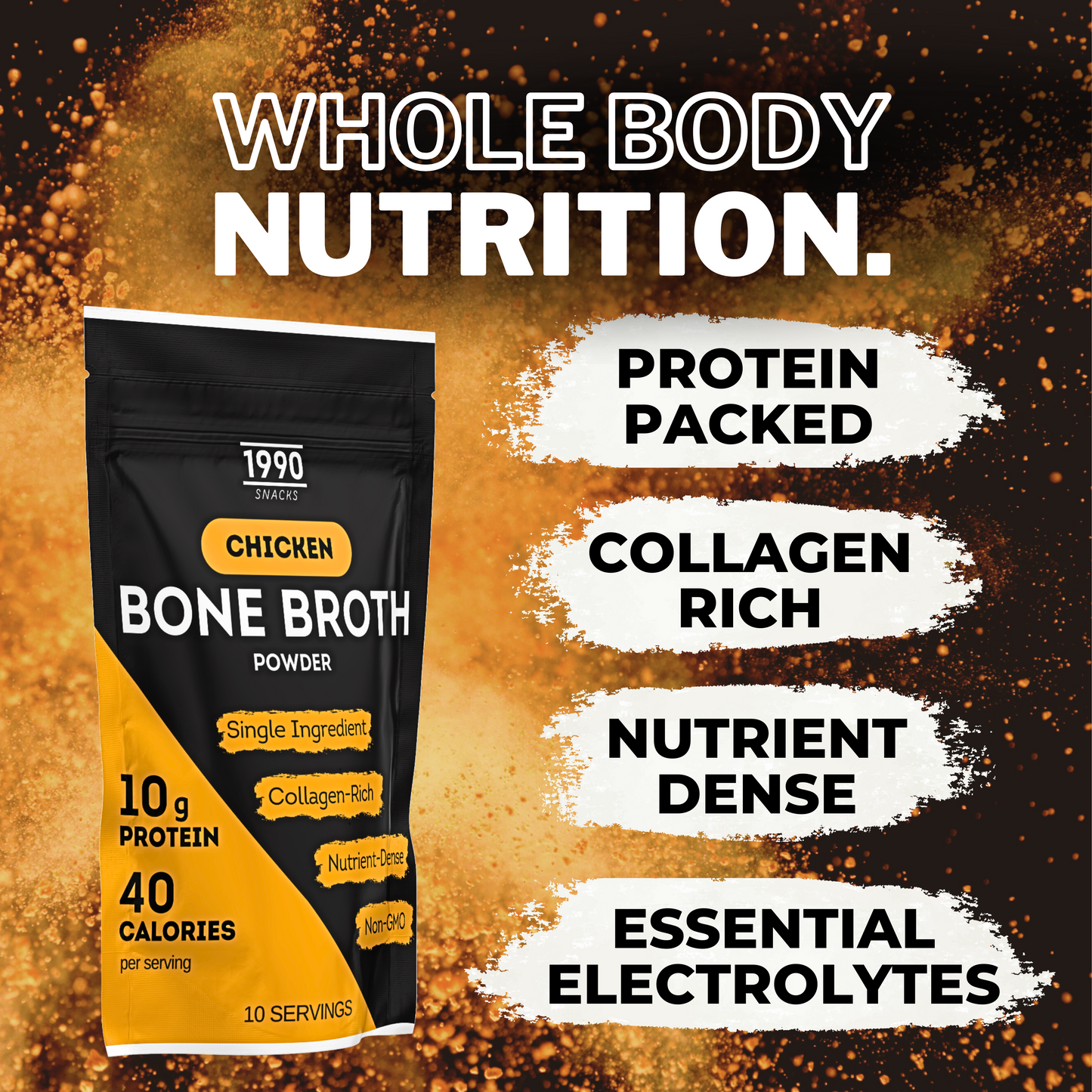 Chicken Bone Broth Powder, 20 servings (2 bags)
