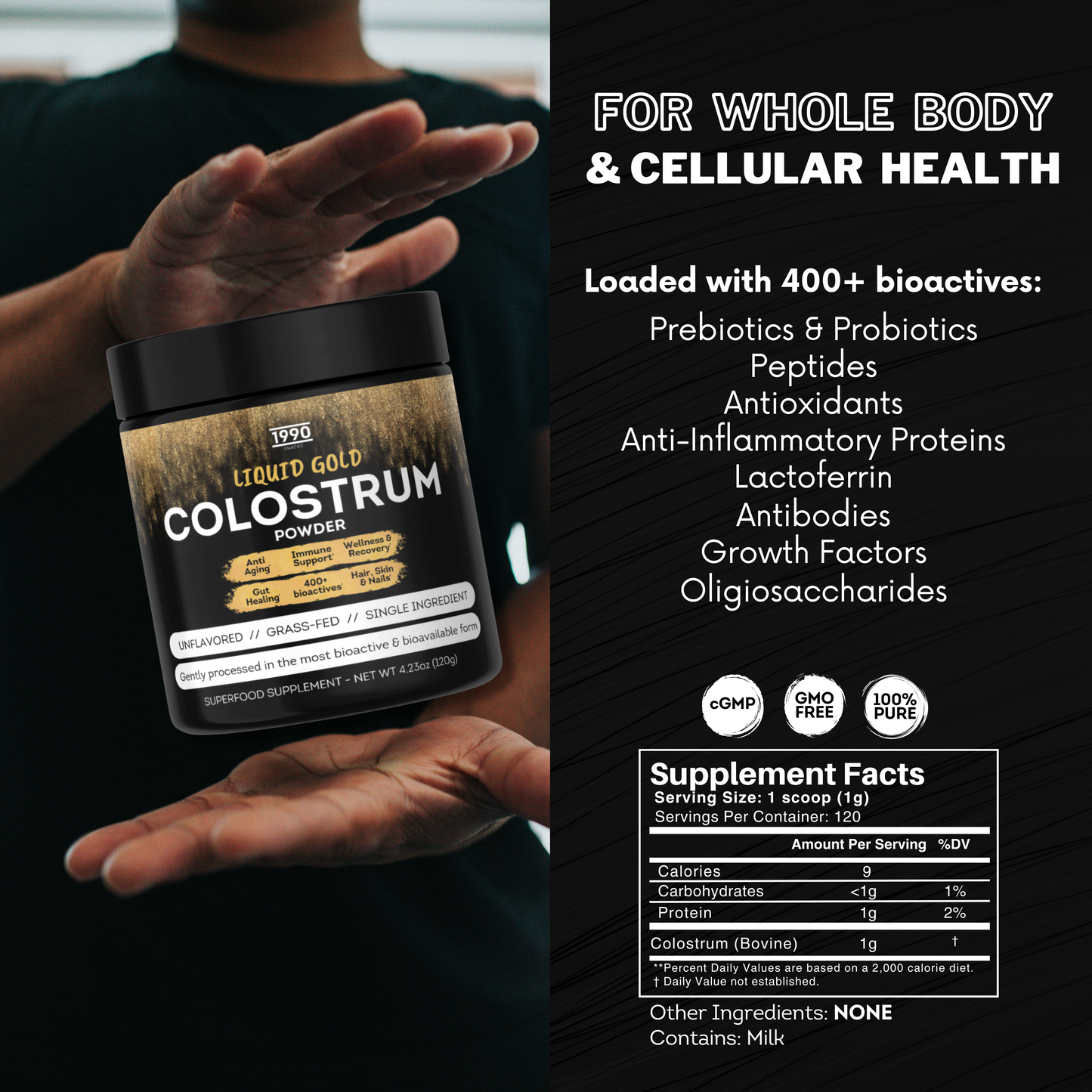 Premium Colostrum Powder, 120 servings